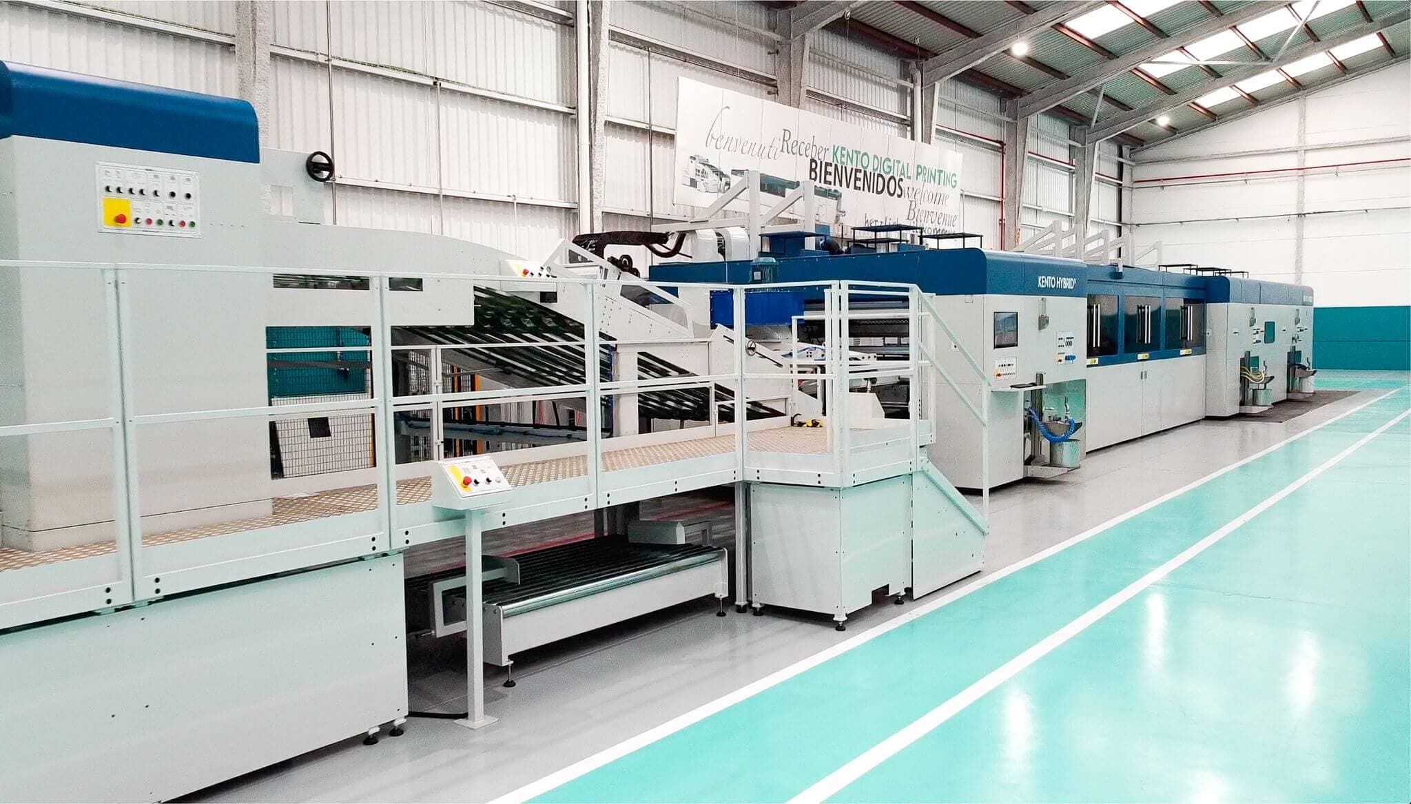 Kento Hybrid printing line in a corrugated packaging plant